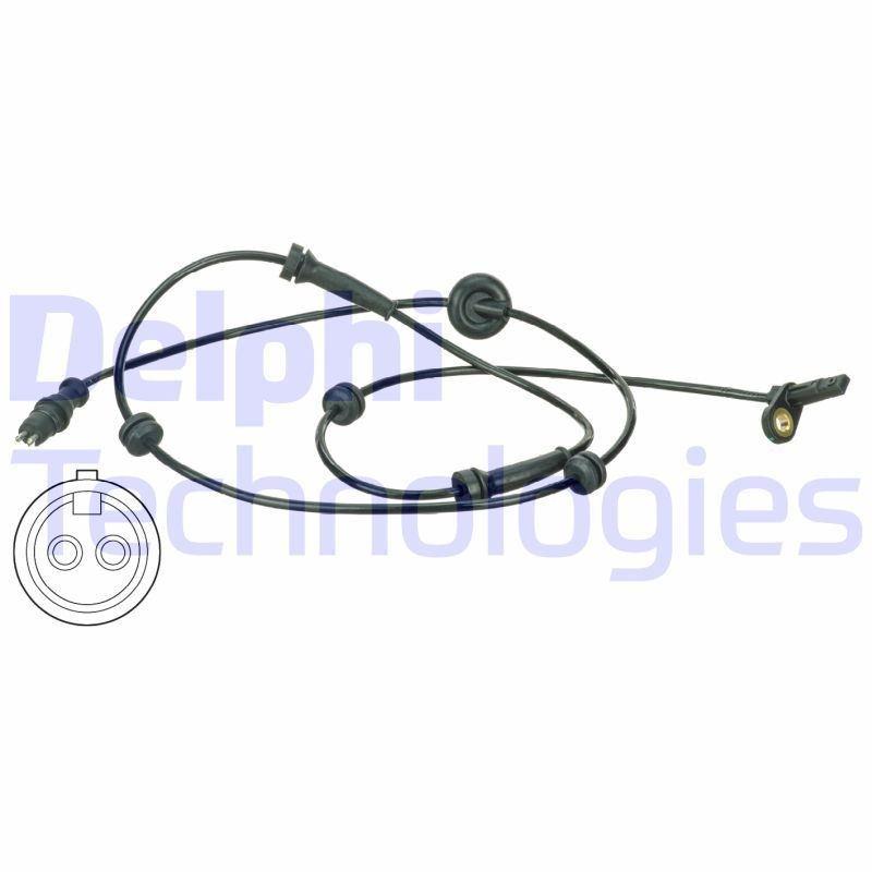 Snímač počtu otáčok kolesa DELPHI SS20482 DELPHI SS20482 Snímač ABS FIAT DOBLO 2001