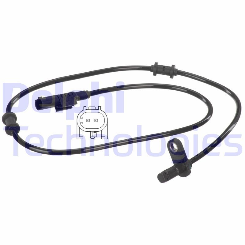 DELPHI Wielsnelheidssensor (ABS) SS20497 DELPHI SS20497 Wielsensor SL R129 originele prijs