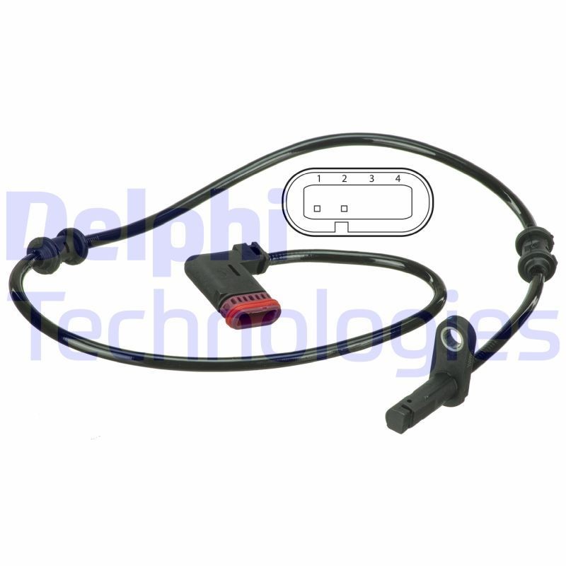 DELPHI Snímač počtu otáčok kolesa SS20502 Čidlo abs DELPHI Trieda M SS20502 lacné