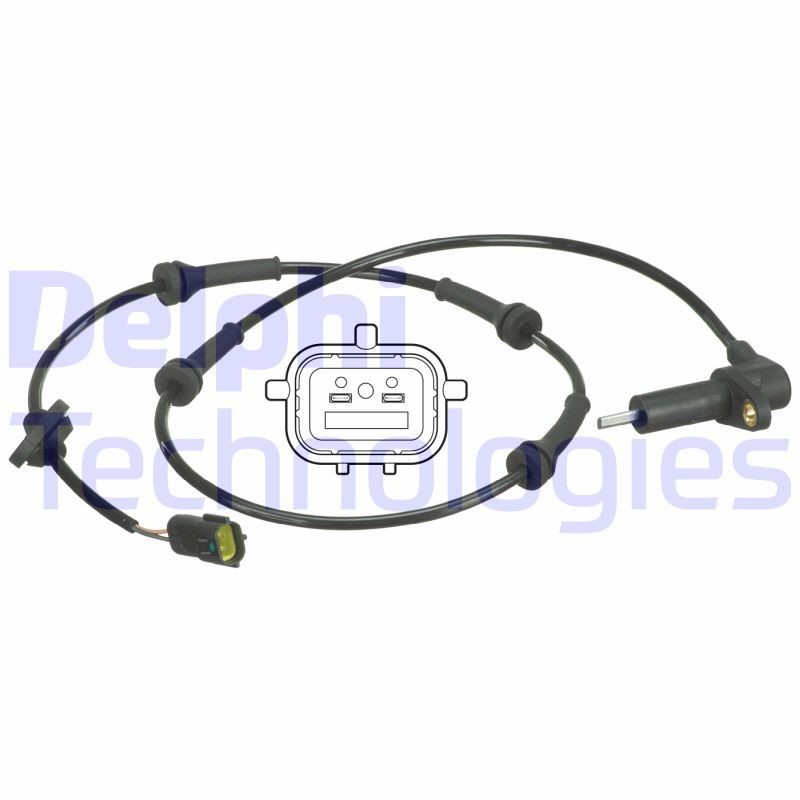 Wielsnelheidssensor (ABS) DELPHI SS20522 DELPHI SS20522 Wielsnelheidssensor (ABS) KIA SPORTAGE 2003