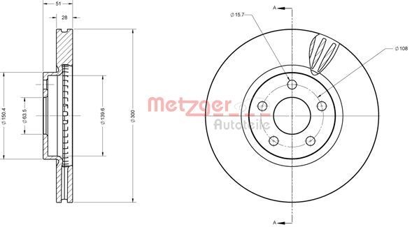 METZGER Piduriketas 6110814 Sport pidurikettad METZGER Ford FOCUS 6110814