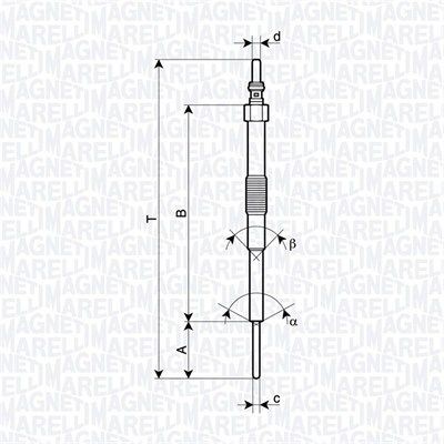 Eelsüüteküünlad MAGNETI MARELLI 062900129304 MAGNETI MARELLI 062900129304 SUBARU OUTBACK 2008 Eelsüüteküünal