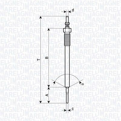 Bougie de préchauffage MAGNETI MARELLI 062900138304 MAGNETI MARELLI 062900138304: Bougie de démarrage Mazda CX-5 2025