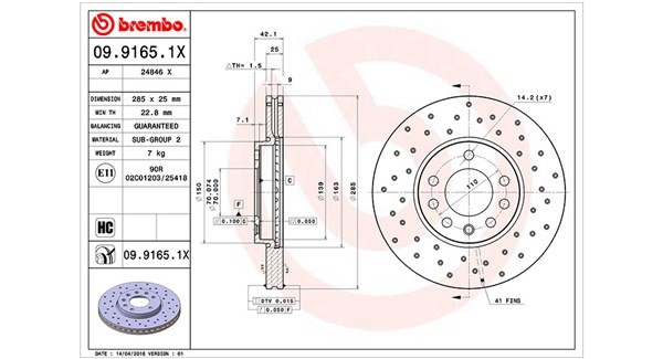 MAGNETI MARELLI Jarrulevy 360406008302 SAAB Takajarrulevyt ja etujarrulevyt MAGNETI MARELLI 360406008302