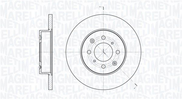 MAGNETI MARELLI Bremseskive 361302040243 361302040243 Skiver MG MG 6 MAGNETI MARELLI