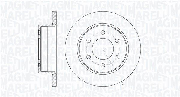 MAGNETI MARELLI Brake disc 361302040295 Mercedes E-Class MAGNETI MARELLI brake discs 361302040295