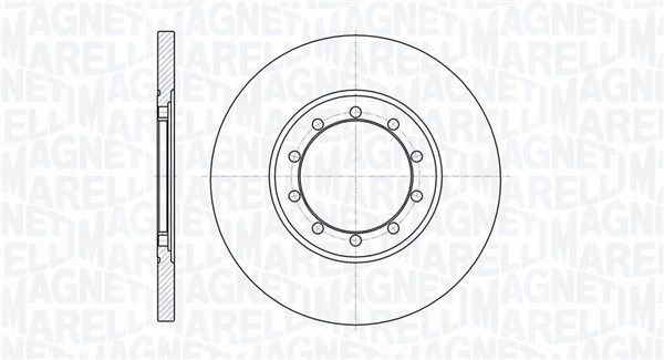 MAGNETI MARELLI Remschijf 361302040333 Remschijven MAGNETI MARELLI ESCORT 361302040333 goedkoop