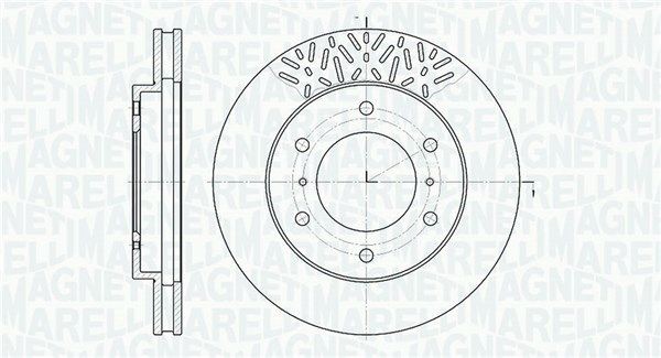 MAGNETI MARELLI Bromsskiva 361302040506 361302040506 MAGNETI MARELLI bromsskiva MITSUBISHI SPACE WAGON