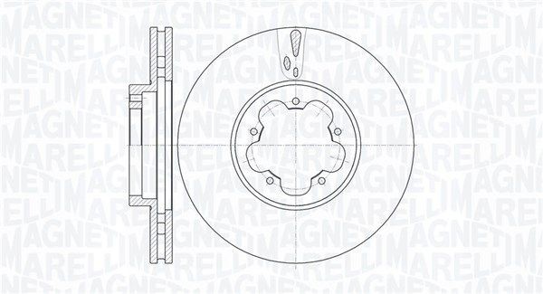 MAGNETI MARELLI Remschijf 361302040542 361302040542 Schijfremmen FORD ESCORT MAGNETI MARELLI