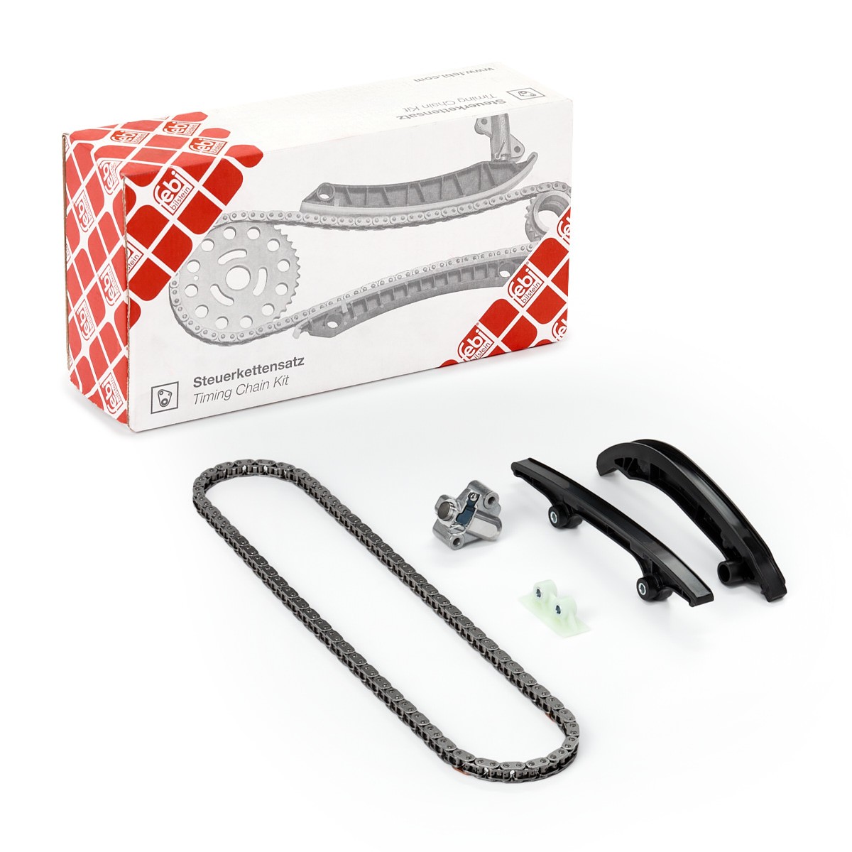 FEBI BILSTEIN Styrekædesæt 104077 FEBI BILSTEIN 104077 Styrekæde Skoda 105 / 120 originale