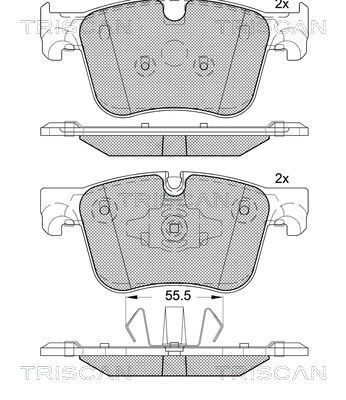 TRISCAN Piduriklotsid 8110 28063 Piduriklotsid TRISCAN Peugeot BOXER 8110 28063