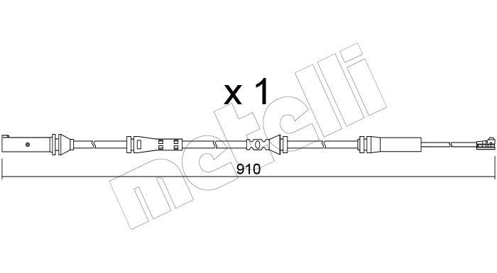 METELLI Sensore di usura delle pastiglie freni SU.350 METELLI SU.350 Sensore freno Toyota Land Cruiser 100 prezzo