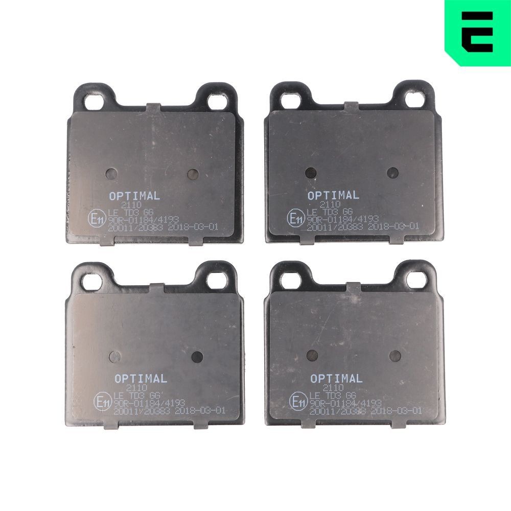 OPTIMAL Bremseklodser BP-02110 OPTIMAL BP-02110 Kapitän P 2.6 Bremseklodssæt pris