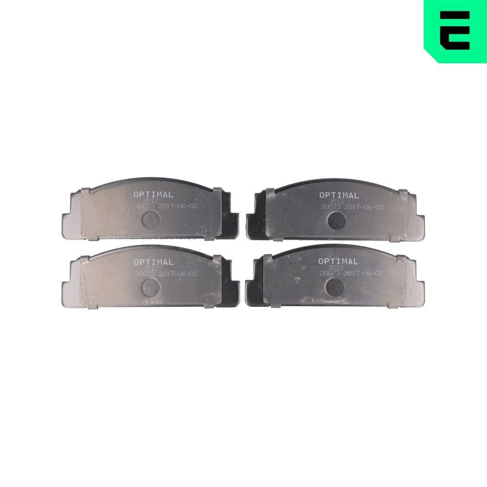 OPTIMAL Brake pad set BP-03512 OPTIMAL BP-03512 SEAT Ritmo (138) rear brake pad replacement