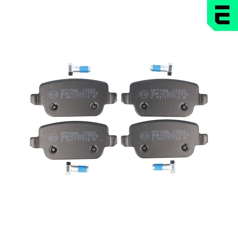 OPTIMAL Pastilhas de travão BP-12322 Pastilhas de travão desportivas OPTIMAL Volvo 940 BP-12322