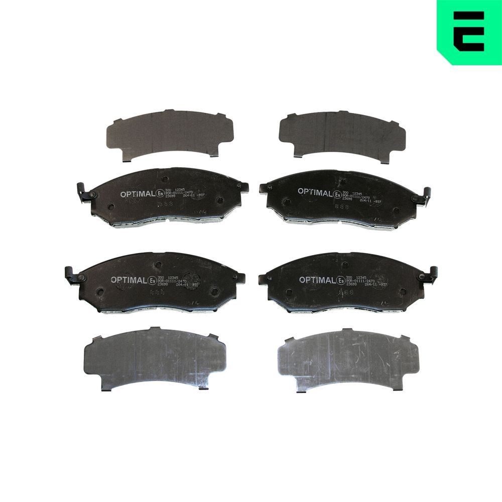OPTIMAL Pastilhas de travão BP-12345 Pastilhas de travão desportivas OPTIMAL Nissan LEAF BP-12345