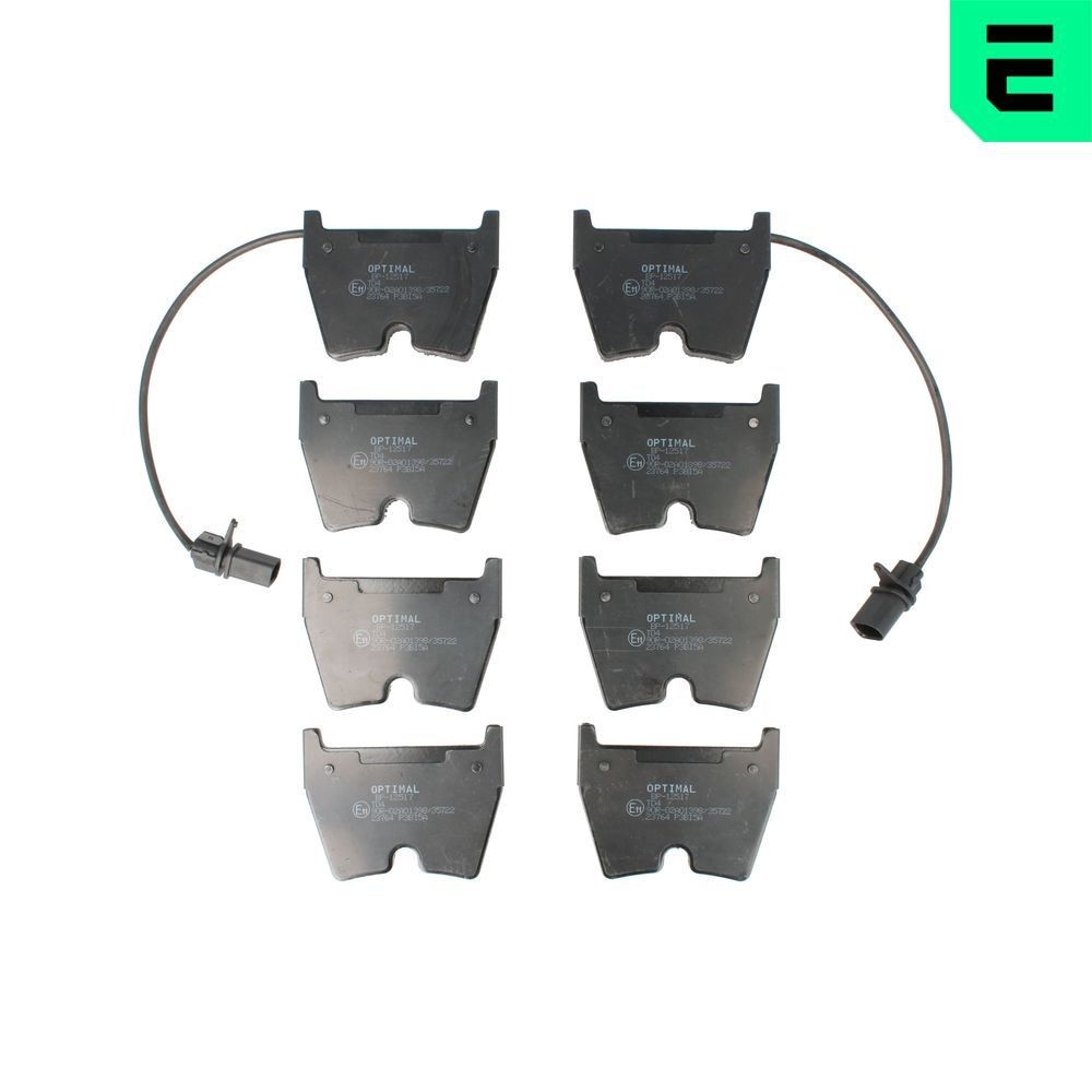 OPTIMAL Kit pastiglie freni BP-12517 OPTIMAL BP-12517 Kit pastiglie freni LAMBORGHINI Diablo Coupe 5.7 491 CV 1999