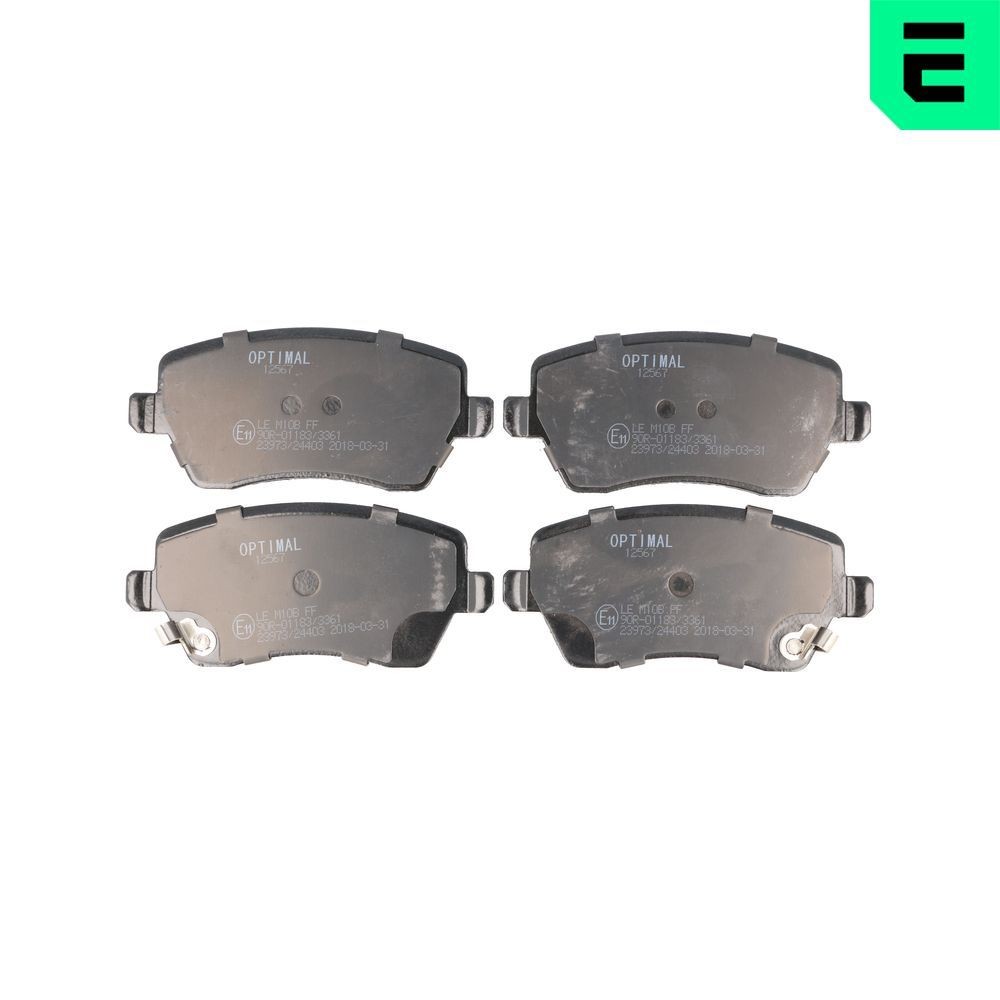Piduriklotsid OPTIMAL BP-12567 OPTIMAL BP-12567 Piduriklots eesmised ja tagumised Nissan SUNNY 2022