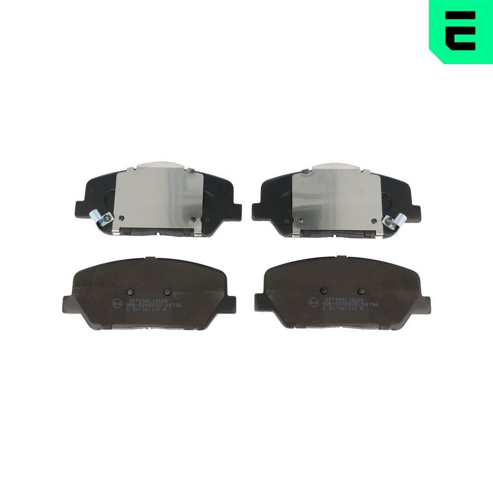 Pastilhas de travão OPTIMAL BP-12628 OPTIMAL BP-12628: Pastilhas de freio Kia SHUMA 2024