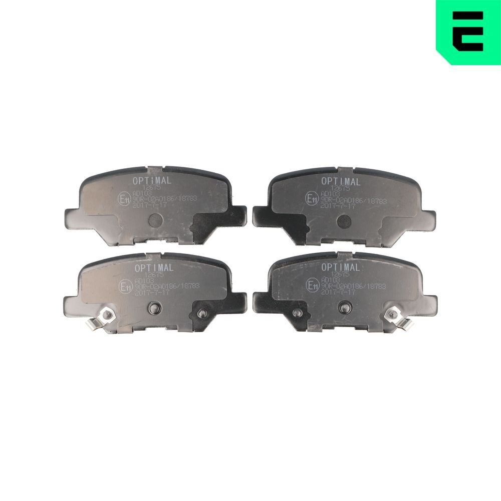 OPTIMAL Τακάκια φρένων BP-12675 Σετ τακάκια OPTIMAL CITROËN BP-12675
