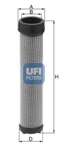 UFI Secundairfilter 27.412.00 Secundairfilter UFI CR-V 27.412.00 goedkoop