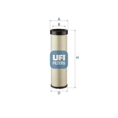 UFI Filtro de ar secundário 27.B30.00 27.B30.00 Filtro de ar secundário SUZUKI SX4 UFI