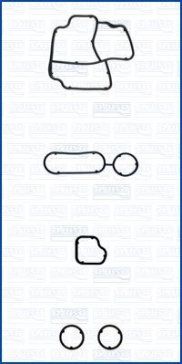 Gasket Set, oil cooler AJUSA 77008100 AJUSA 77008100 2019 VW CRAFTER oil cooler gasket replacement