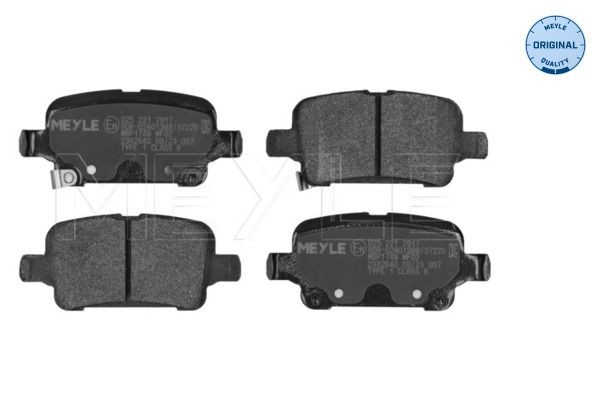 MEYLE Bremseklodser 025 221 2917 MEYLE 025 221 2917 Sports bremseklodser Opel Ampera-E F17 billig