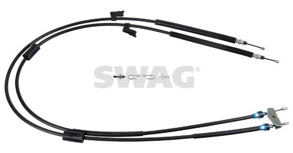 SWAG Tautrekk, håndbremse 50 10 1801 50 10 1801 Håndbremsekabel FORD TRANSIT SWAG