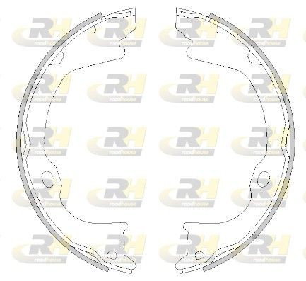 ROADHOUSE Piduriklotside komplekt, seisupidur 4282.01 Piduriklotside seisupidur ROADHOUSE Volvo S80 4282.01