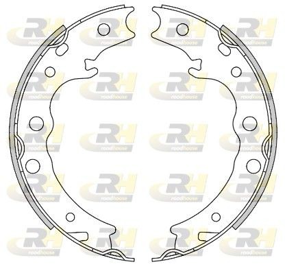 ROADHOUSE Handbromsbackar 4448.00 4448.00 ROADHOUSE handbromsbelägg SUBARU IMPREZA