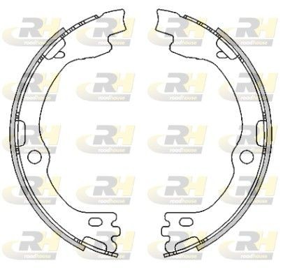 ROADHOUSE Bremseskosett, håndbrems 4491.00 Håndbrekksko PEUGEOT ROADHOUSE 4491.00