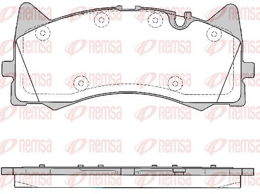 REMSA Piduriklotsid 1781.00 Sport piduriklotsid REMSA Mercedes-Benz G-klass 1781.00