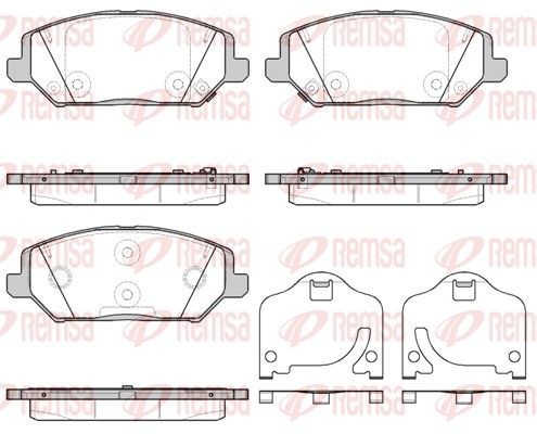 REMSA Kit pastiglie freni 1783.02 1783.02 costo Pastiglie freno sportive REMSA HYUNDAI KONA