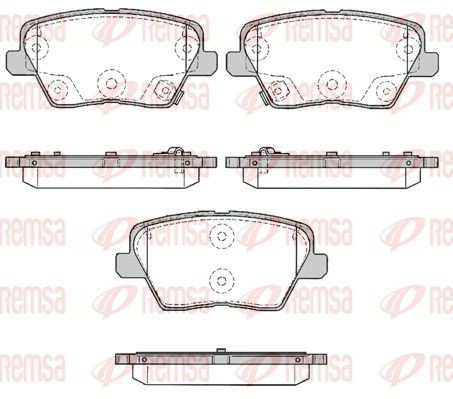 REMSA Brake pad set 1784.02 1784.02 REMSA racing brake pads HYUNDAI KONA