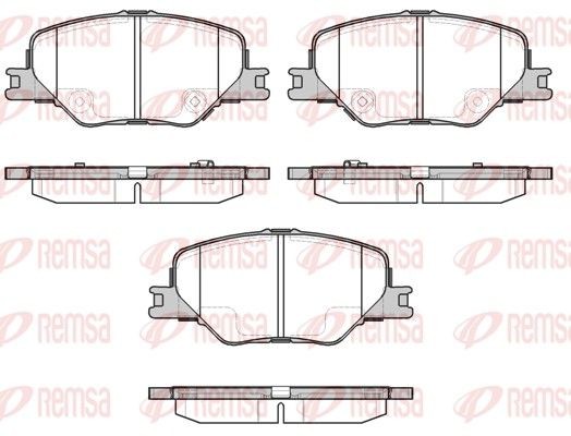 REMSA Brake pad set 1795.02 1795.02 REMSA racing brake pads OPEL