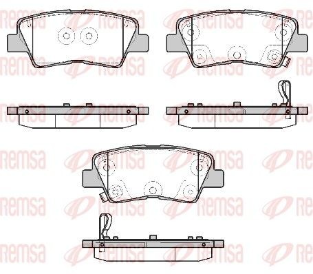 REMSA Brake pad set 1807.12 1807.12 REMSA racing brake pads for HYUNDAI KONA