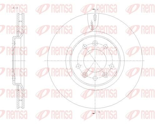 REMSA Brzdový kotouč 61776.10 61776.10 Brzdové kotúče REMSA CITROЁN BX