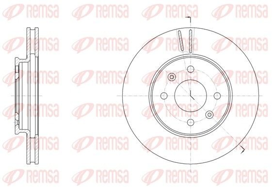 REMSA Bremseskive 61784.10 Skive REMSA Hyundai COUPE 61784.10