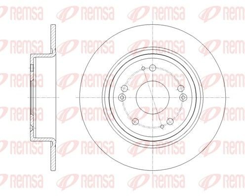 REMSA Bremžu diski 61811.00 Bremžu disks HONDA REMSA 61811.00