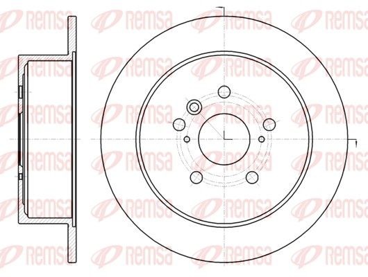 REMSA Brzdový kotouč 61969.00 REMSA 61969.00 Brzdový kotouč TOYOTA Venza (_V1_) 2.7 4WD (AGV15_) 185 KS 2009