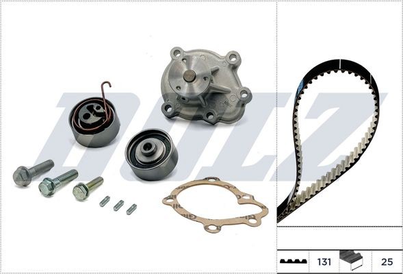 Bomba de água + kit de correia dentada DOLZ KD137 DOLZ KD137 Bomba de água + kit de correia dentada CHEVROLET TRAX 2015