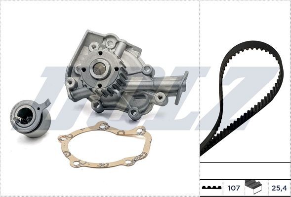 Bomba de água + kit de correia dentada DOLZ KD138 DOLZ KD138: Bomba de água + jogo de correia de distribuição Chevy SPARK 2006