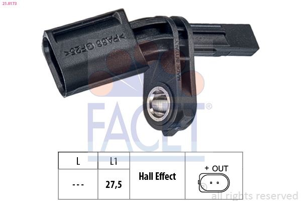 FACET ABS-Sensor 21.0173 21.0173 FACET ABS Sensor Terramar (KP1) Kosten