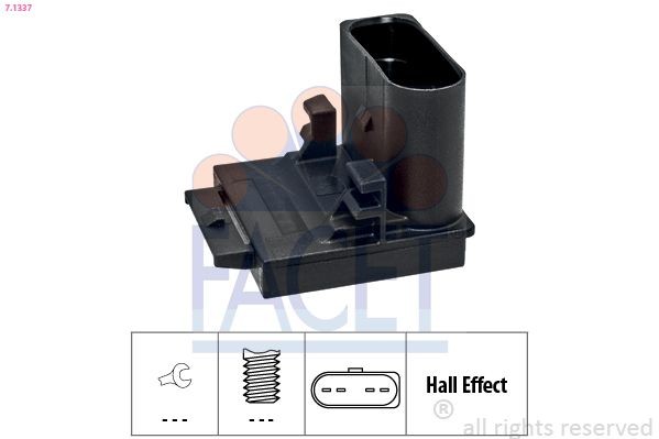 FACET Kontakt, koblingsbetjening (fartpilot) 7.1337 FACET 7.1337 Kontakt koblingsbetjening Skoda Citigo Hatchback billig
