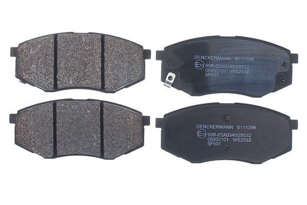 DENCKERMANN Kit pastiglie freni B111398 B111398 costo Pastiglie dei freni DENCKERMANN KIA SPORTAGE