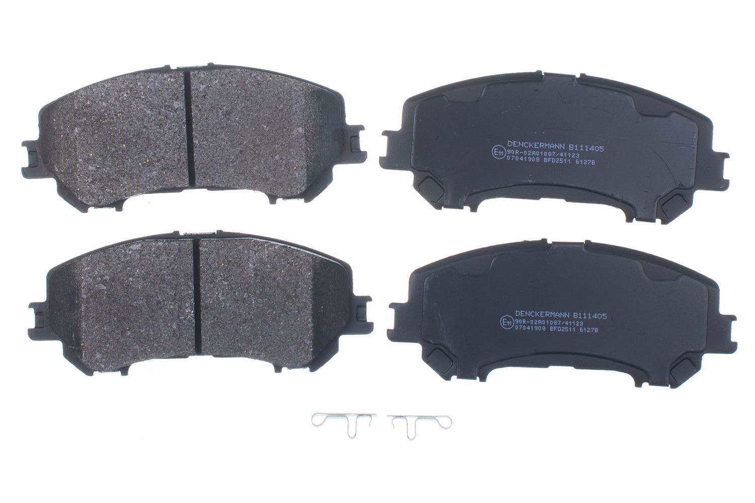 DENCKERMANN Lisakomplekt, ketaspiduriklotsid B111405 Lisakomplekt, ketaspidurikate MERCEDES-BENZ DENCKERMANN B111405