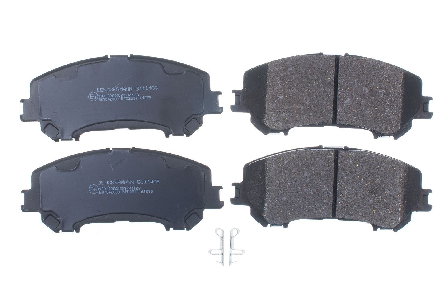 DENCKERMANN Lisakomplekt, ketaspiduriklotsid B111406 Lisakomplekt, ketaspidurikate MERCEDES-BENZ DENCKERMANN B111406