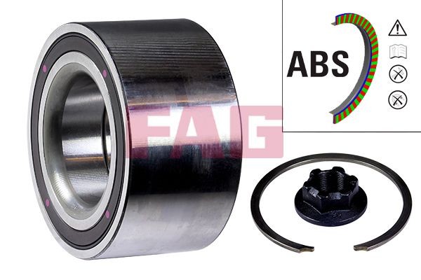FAG Kit de roulement de roue 713 6704 10 Jeu de roulements de roue JEEP FAG 713 6704 10
