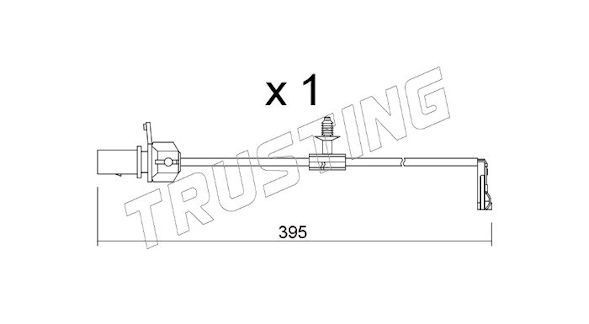 TRUSTING Indikators, Bremžu uzliku nodilums SU.346 Bremžu kluču nodiluma indikators TRUSTING 911 SU.346 lēti